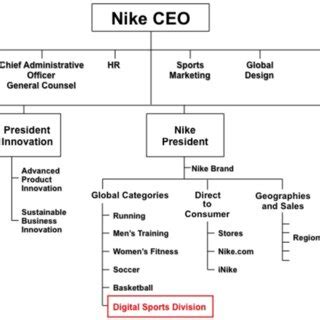 nike hierarchy|is nike centralized or decentralized.